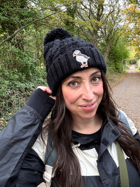 Puffin Beanie in Black