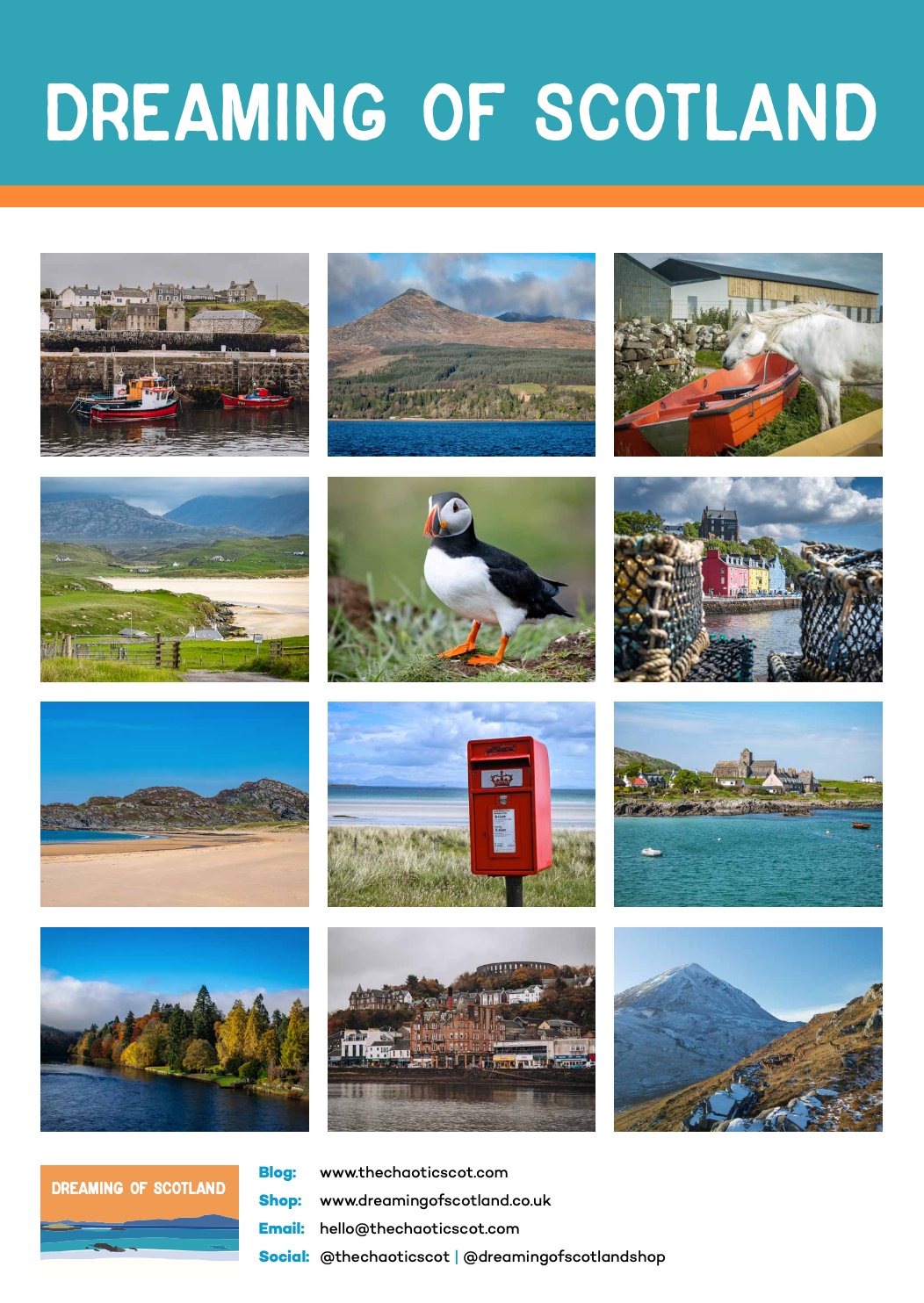 Dreaming of Scotland 2025 Wall Calendar
