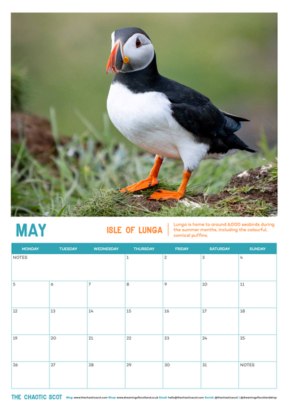 Dreaming of Scotland 2025 Wall Calendar