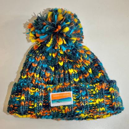 NEW Dreaming of Scotland Beanie in Blue & Orange