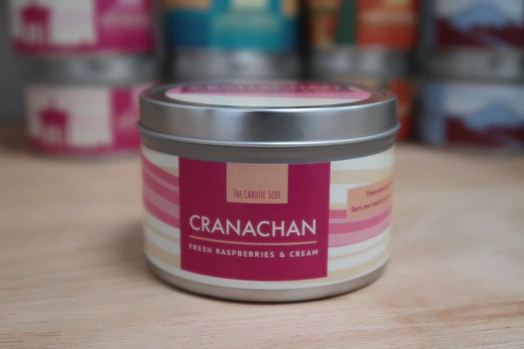 Cranachan Scented Candle - Fresh Raspberries + Cream